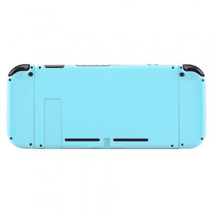 eXtremeRate Retail Soft Touch Grip Heaven Blue Handheld Console Back Plate, Joycon Handheld Controller Housing Shell With Full Set Buttons DIY Replacement Part for Nintendo Switch - QP307