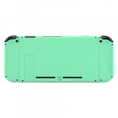 eXtremeRate Retail Soft Touch Grip Mint Green Handheld Console Back Plate, Joycon Handheld Controller Housing Shell With Full Set Buttons DIY Replacement Part for Nintendo Switch - QP308