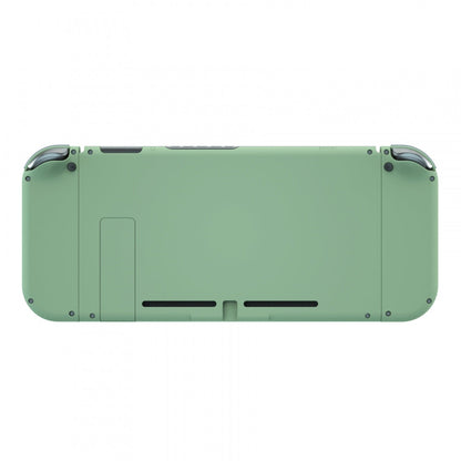 eXtremeRate Retail Matcha Green Back Plate for Nintendo Switch Console, NS Joycon Handheld Controller Housing with Colorful Buttons, DIY Replacement Shell for Nintendo Switch - QP322