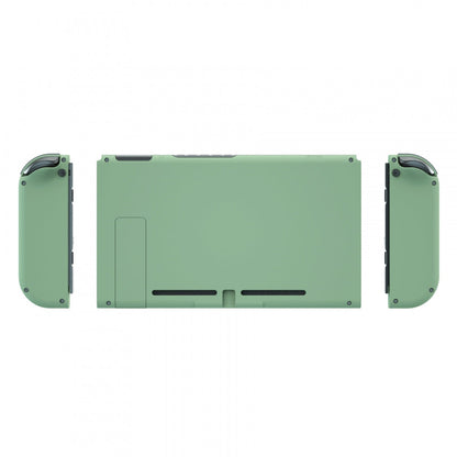 eXtremeRate Retail Matcha Green Back Plate for Nintendo Switch Console, NS Joycon Handheld Controller Housing with Colorful Buttons, DIY Replacement Shell for Nintendo Switch - QP322