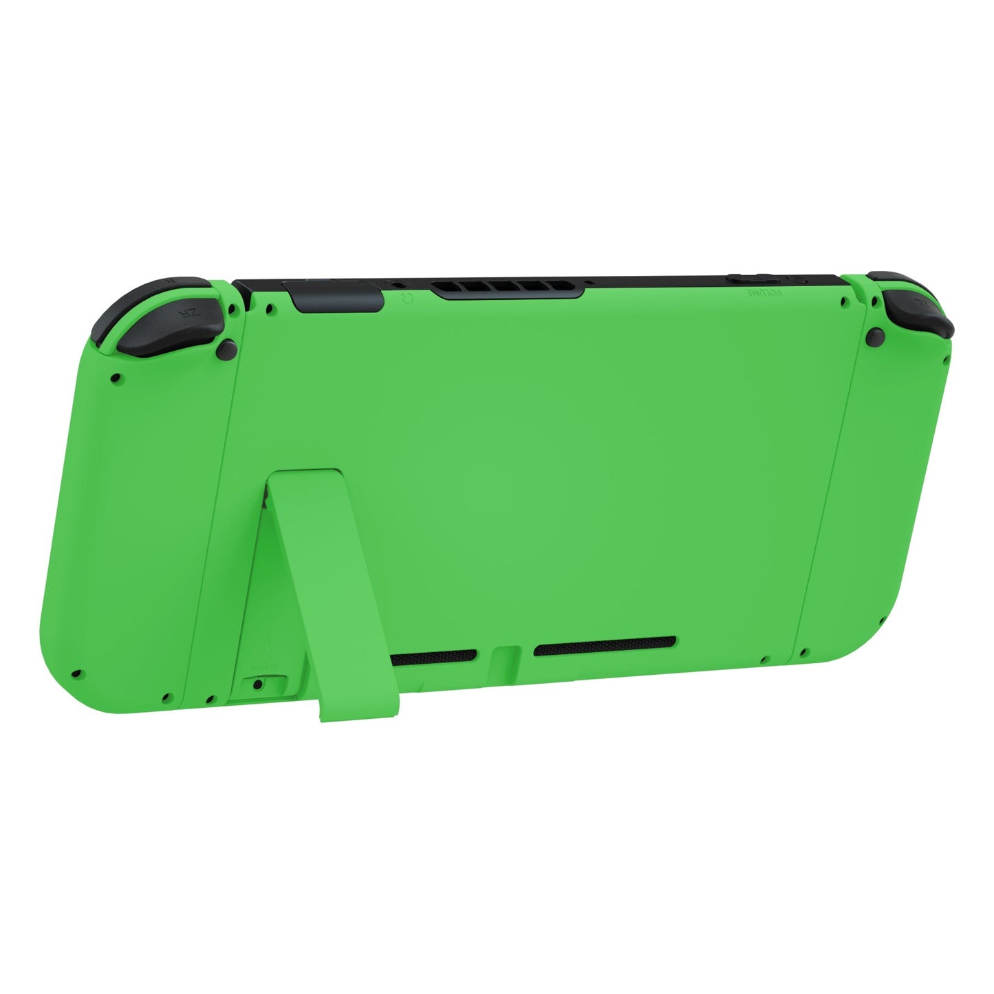 eXtremeRate Retail Green Soft Touch Grip Backplate for NS Switch Console, NS Joycon Handheld Controller Housing with Full Set Buttons, DIY Replacement Shell for NS Switch - QP335