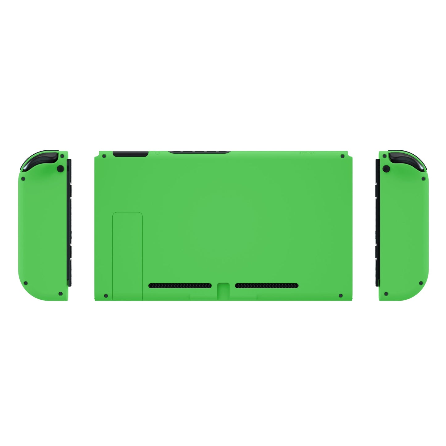 eXtremeRate Retail Green Soft Touch Grip Backplate for NS Switch Console, NS Joycon Handheld Controller Housing with Full Set Buttons, DIY Replacement Shell for NS Switch - QP335