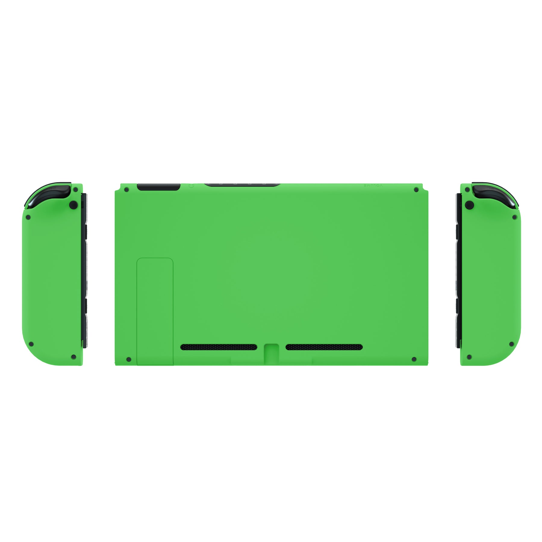 eXtremeRate Retail Green Soft Touch Grip Backplate for NS Switch Console, NS Joycon Handheld Controller Housing with Full Set Buttons, DIY Replacement Shell for NS Switch - QP335