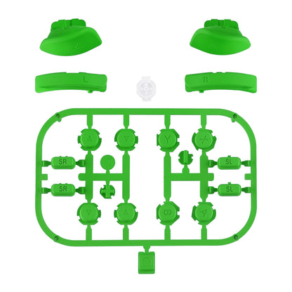 eXtremeRate Retail Green Replacement ABXY Direction Keys SR SL L R ZR ZL Trigger Buttons Springs, Full Set Buttons Repair Kits with Tools for NS Switch JoyCon & OLED JoyCon - JoyCon Shell NOT Included - AJ233