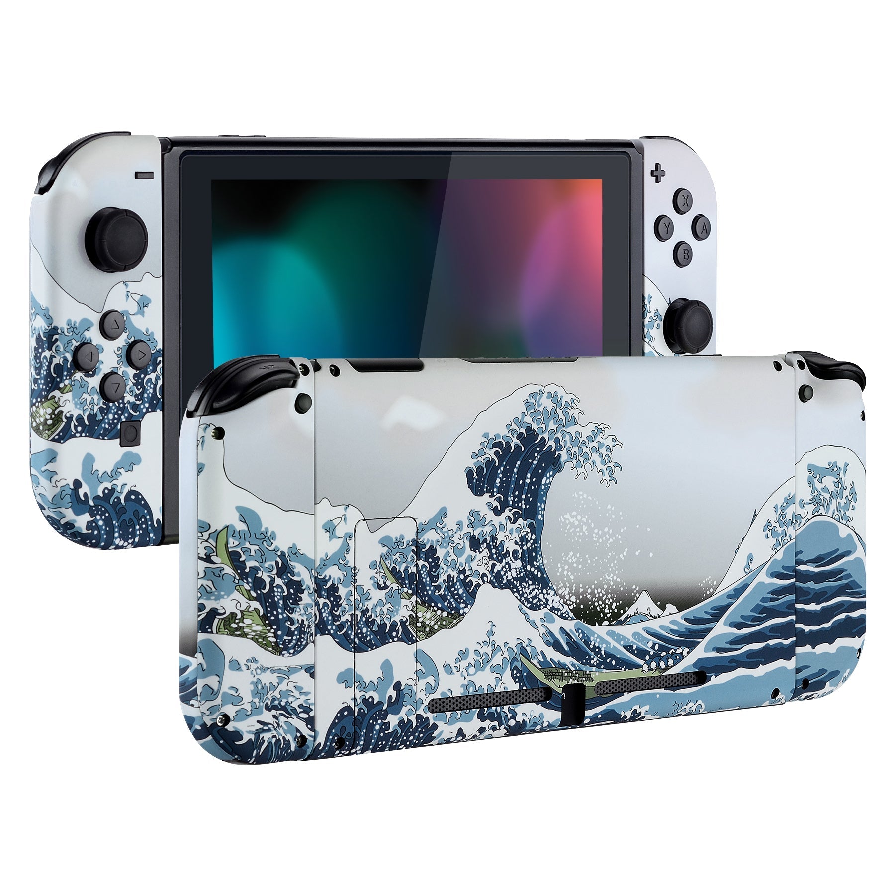 eXtremeRate Nintendo Switch用交換フルセットシェル&ボタン【グレートウェーブ】 – extremerate JP
