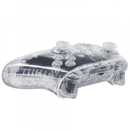 eXtremeRate Retail Transparent Clear Controller Full Set Housing Shell Case with Buttons for Xbox Series X/S, Custom Replacement Side Rails Front Back Plate Cover for Xbox Series S & Xbox Series X Controller - QX3M501