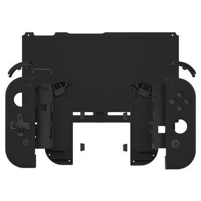 eXtremeRate Retail eXtremeRate Dpad Version Custom Full Set Shell for Nintendo Switch, Soft Touch Grip Replacement Console Back Plate, NS Joycon Handheld Controller Housing with Buttons for Nintendo Switch - Black - QZP3003