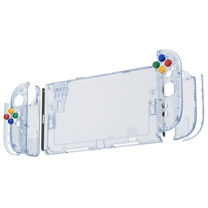 eXtremeRate Nintendo Switch 2対応交換フルセットシェル＆ボタン - エッセンス版【クリアグレイシャーブルー】