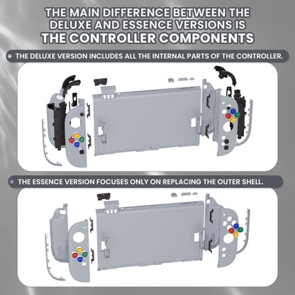 eXtremeRate Nintendo Switch 2対応交換フルセットシェル＆ボタン - エッセンス版【ニューホープグレイ】