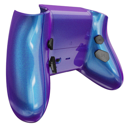 eXtremeRate Retail Chameleon Purple Blue HOPE Remappable Remap Kit for Xbox Series X/S Controller, Upgrade Boards & Redesigned Back Shell & Side Rails & Back Buttons for Xbox Core Controller - Controller NOT Included - RX3P3001