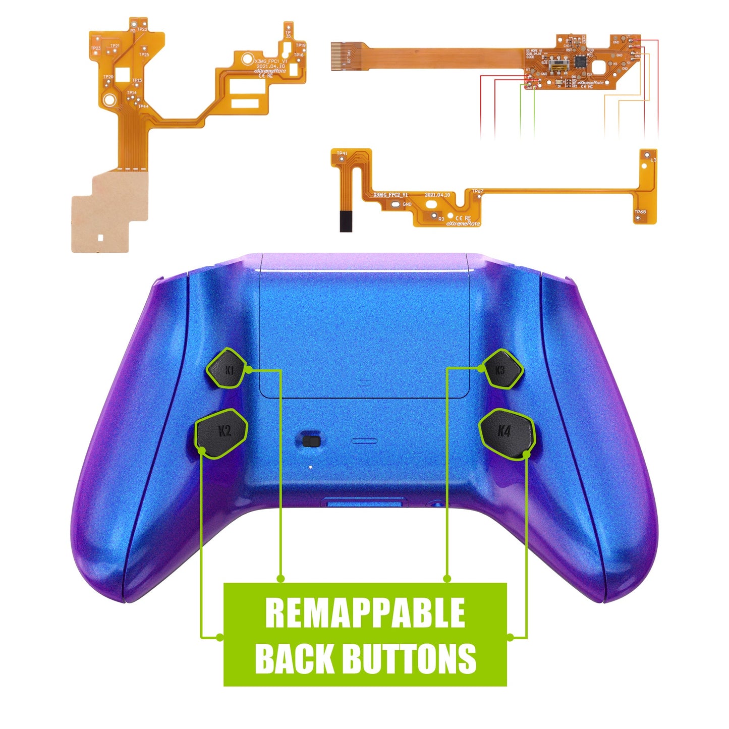 Hope Remap kit for Xbox Series X & S Controller - Chameleon Purple Blue eXtremeRate