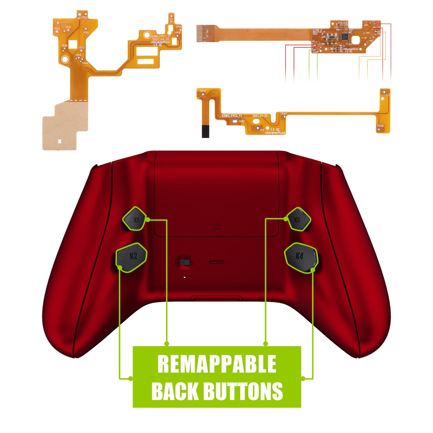 Hope Remap kit for Xbox Series X & S Controller - Scarlet Red eXtremeRate