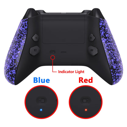 eXtremeRate Retail Textured Purple HOPE Remappable Remap Kit for Xbox Series X/S Controller, Upgrade Boards & Redesigned Back Shell & Side Rails & Back Buttons for Xbox Core Controller - Controller NOT Included - RX3P3046