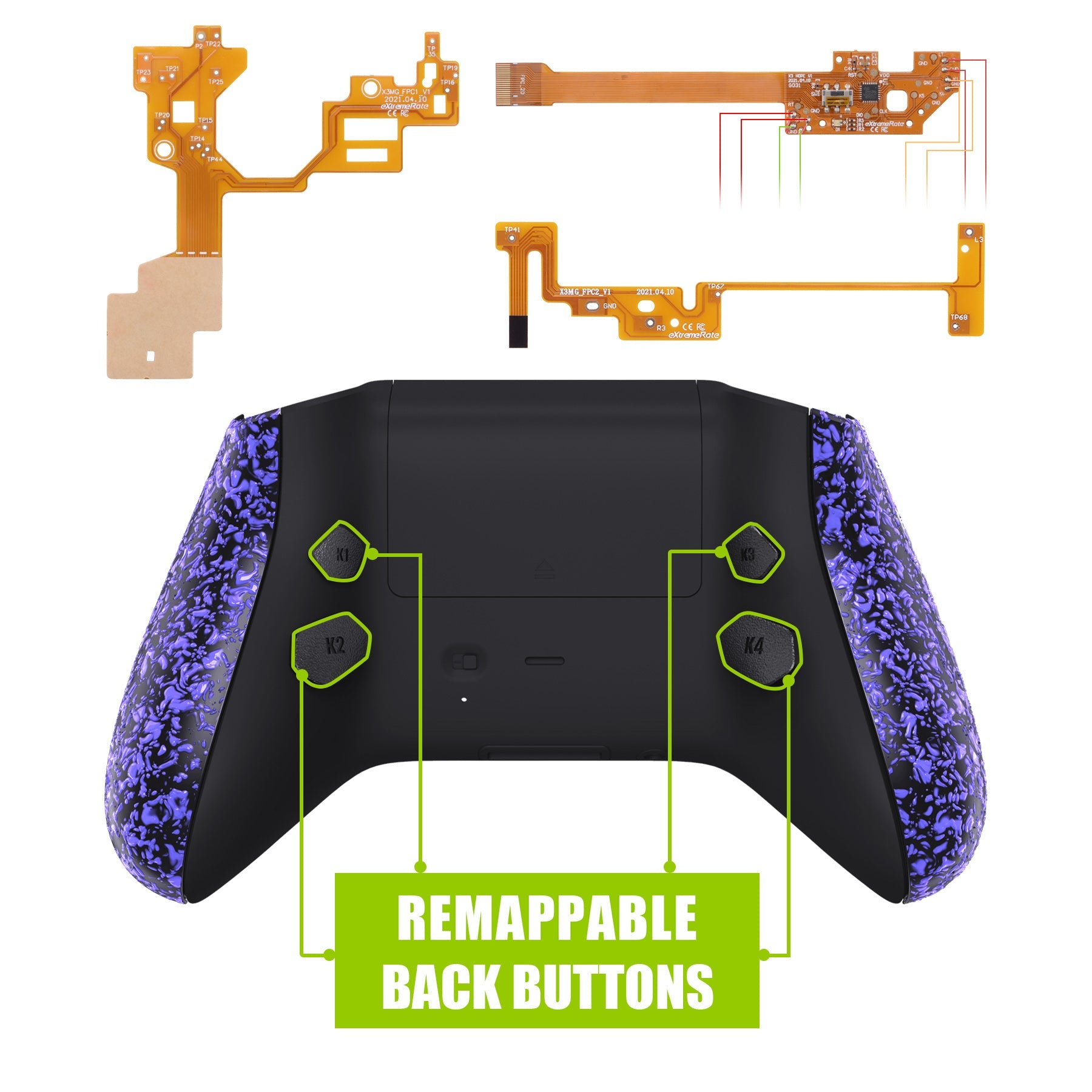 Hope Remap kit for Xbox Series X & S Controller - Textured Purple eXtremeRate