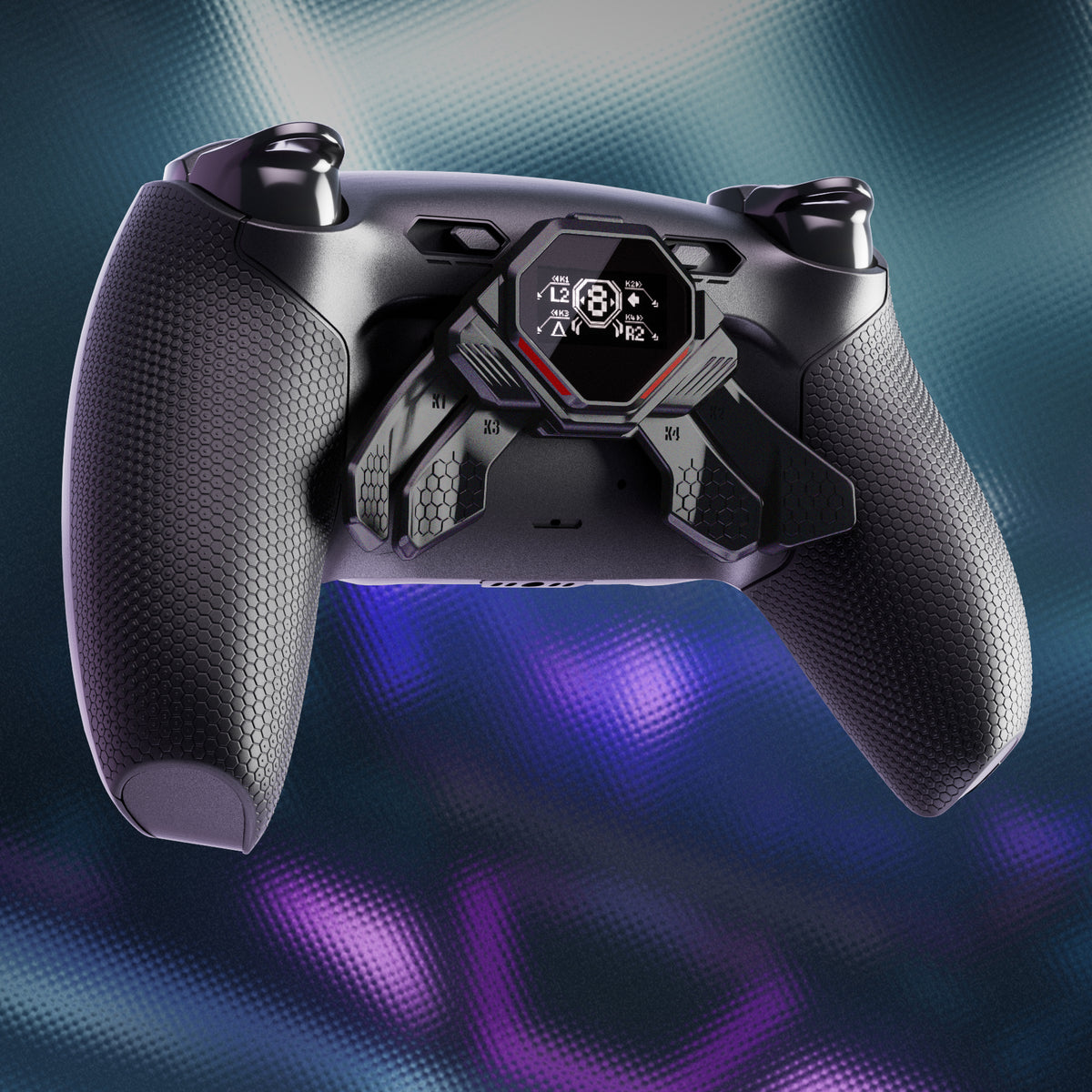 eXtremeRate PS5コントローラーBDM-010/020対応用リアルメタルボタン (RMB) バージョンSPARKバックパドルキット【ブラック】