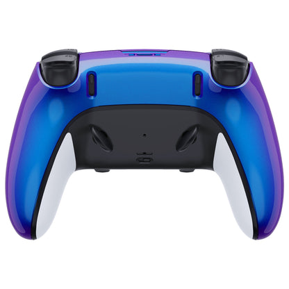 Replacement Back Housing Bottom Shell Compatible with PS5 Edge Controller - Chameleon Purple Blue eXtremeRate