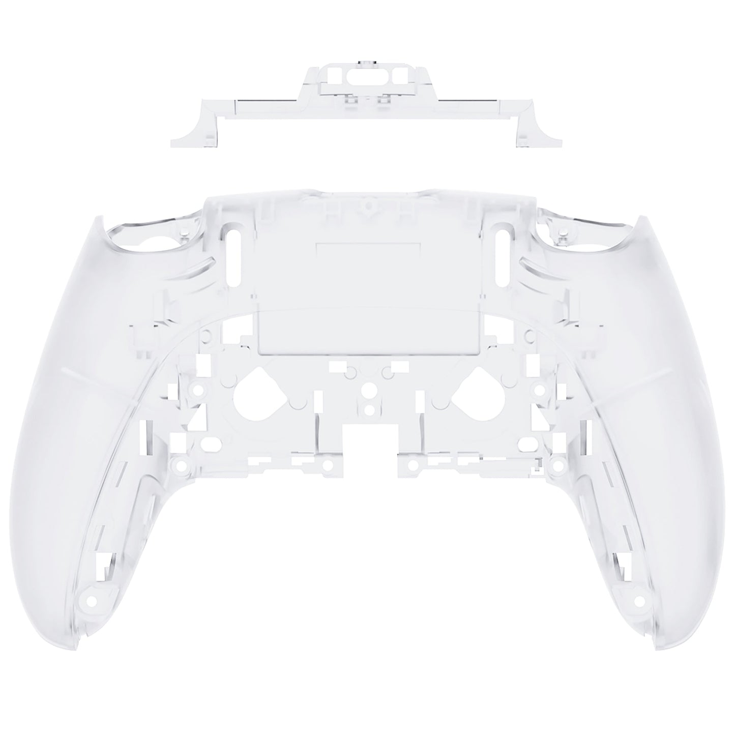 Replacement Back Housing Bottom Shell Compatible with PS5 Edge Controller - Clear eXtremeRate