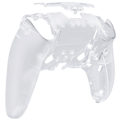 Replacement Back Housing Bottom Shell Compatible with PS5 Edge Controller - Clear eXtremeRate