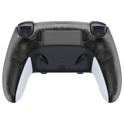 Replacement Back Housing Bottom Shell Compatible with PS5 Edge Controller - Clear Black eXtremeRate