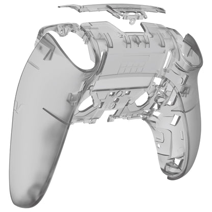 Replacement Back Housing Bottom Shell Compatible with PS5 Edge Controller - Clear Black eXtremeRate