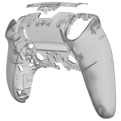 Replacement Back Housing Bottom Shell Compatible with PS5 Edge Controller - Clear Black eXtremeRate