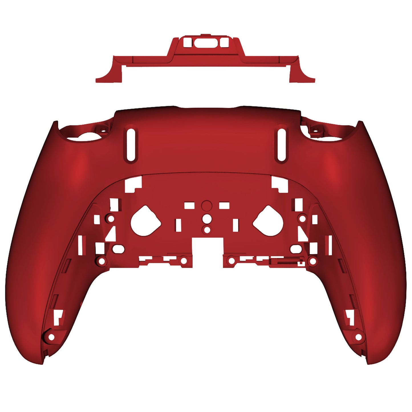 Replacement Back Housing Bottom Shell Compatible with PS5 Edge Controller - Scarlet Red eXtremeRate