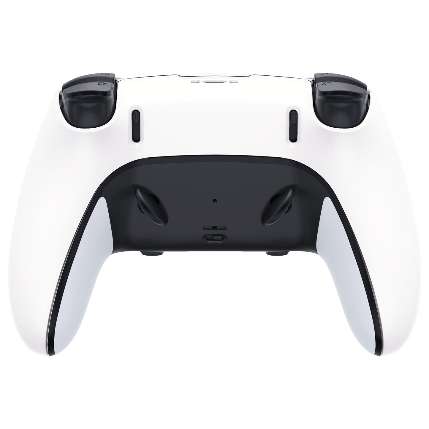 Replacement Back Housing Bottom Shell Compatible with PS5 Edge Controller - White eXtremeRate