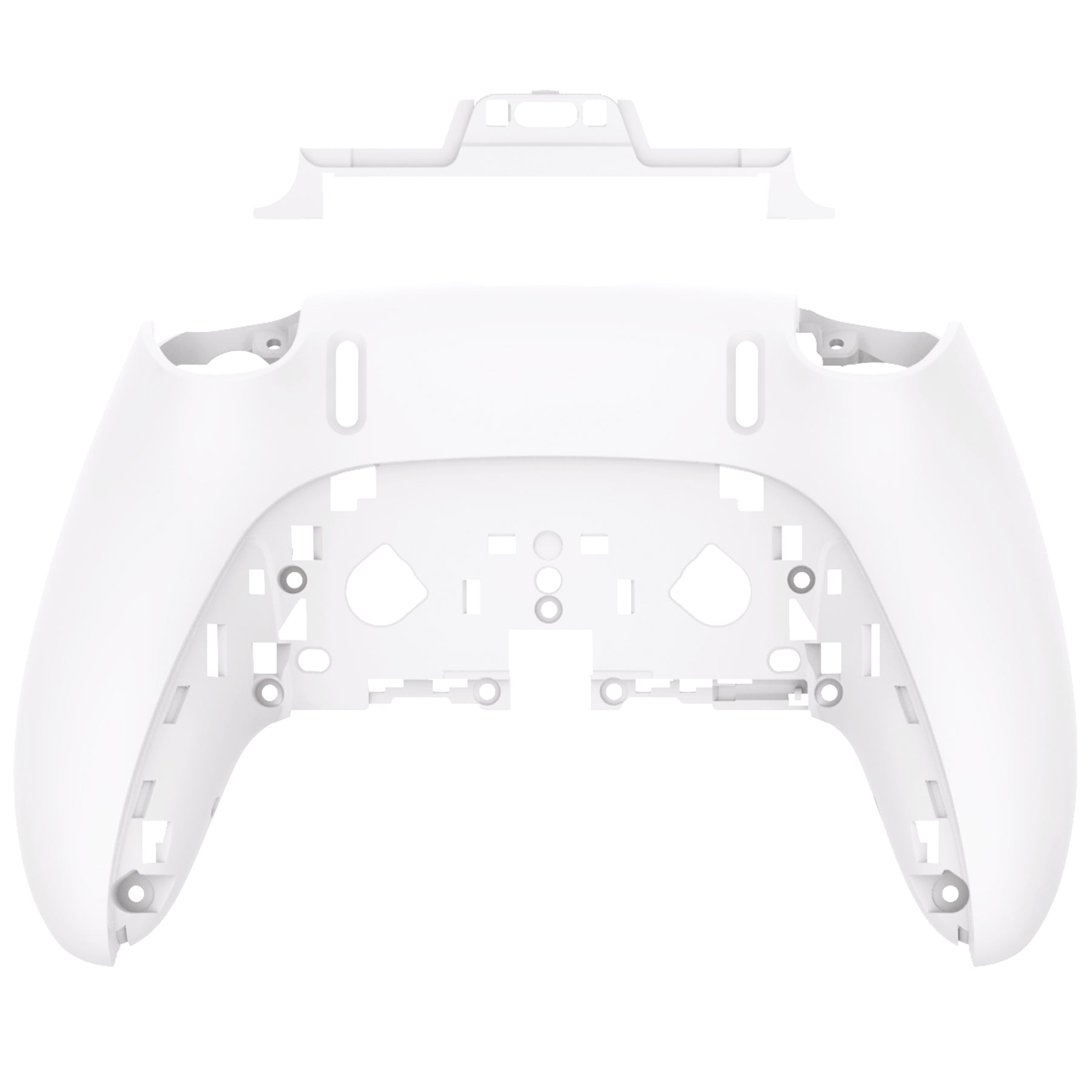 Replacement Back Housing Bottom Shell Compatible with PS5 Edge Controller - White eXtremeRate