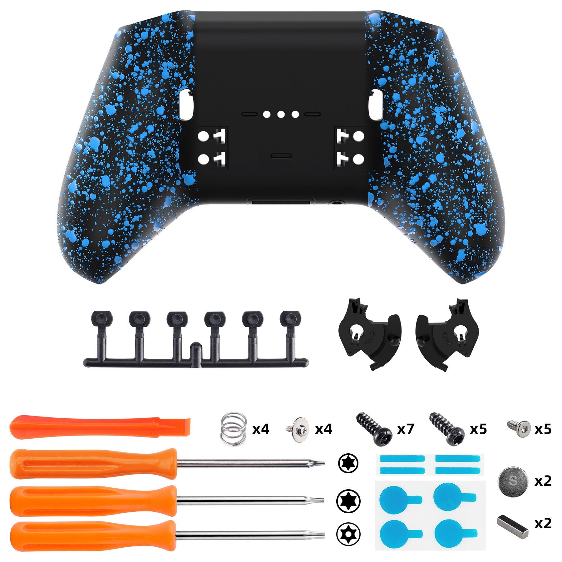 Replacement Bottom Shell Case for Xbox Elite Series 2 & Elite Series 2 Core Controller Model 1797 - Textured Blue eXtremeRate