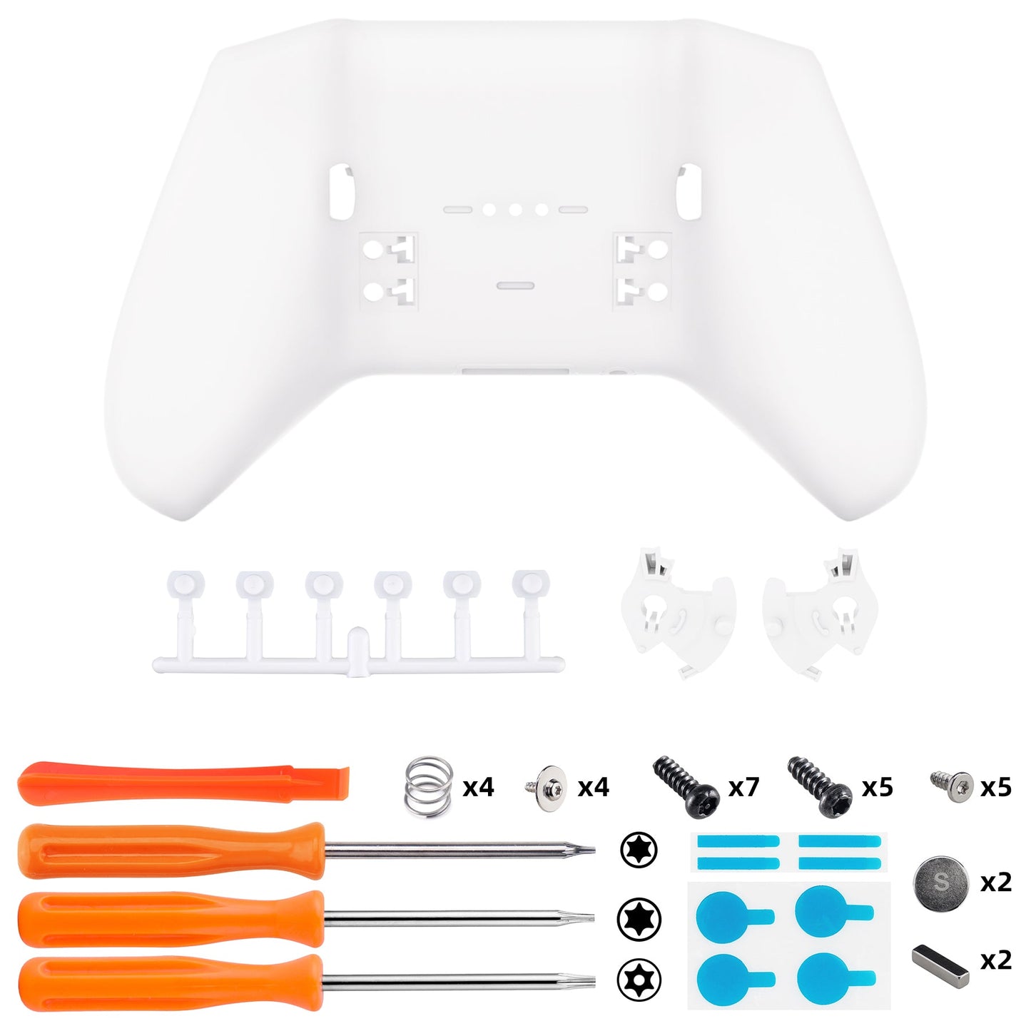 Replacement Bottom Shell Case for Xbox Elite Series 2 & Elite Series 2 Core Controller Model 1797 - White eXtremeRate