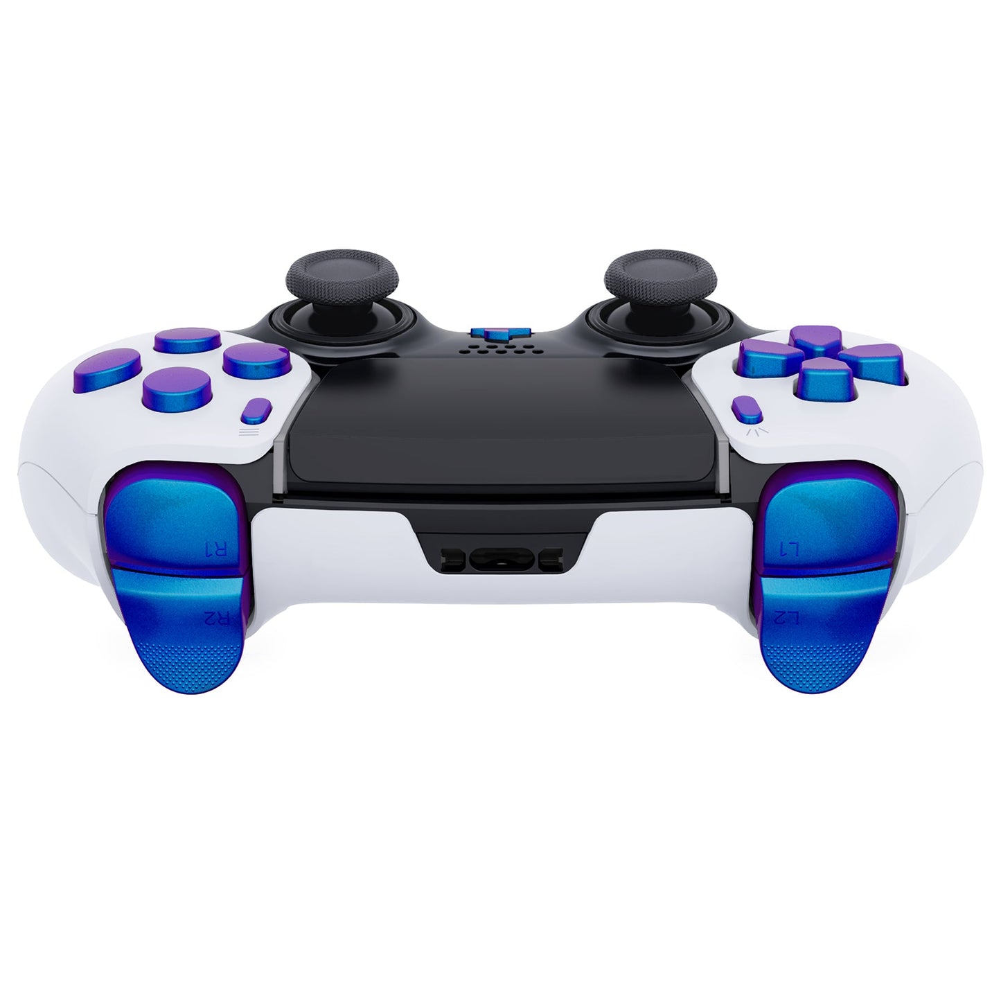 Replacement Full Set Buttons Compatible with PS5 Edge Controller - Chameleon Purple Blue eXtremeRate