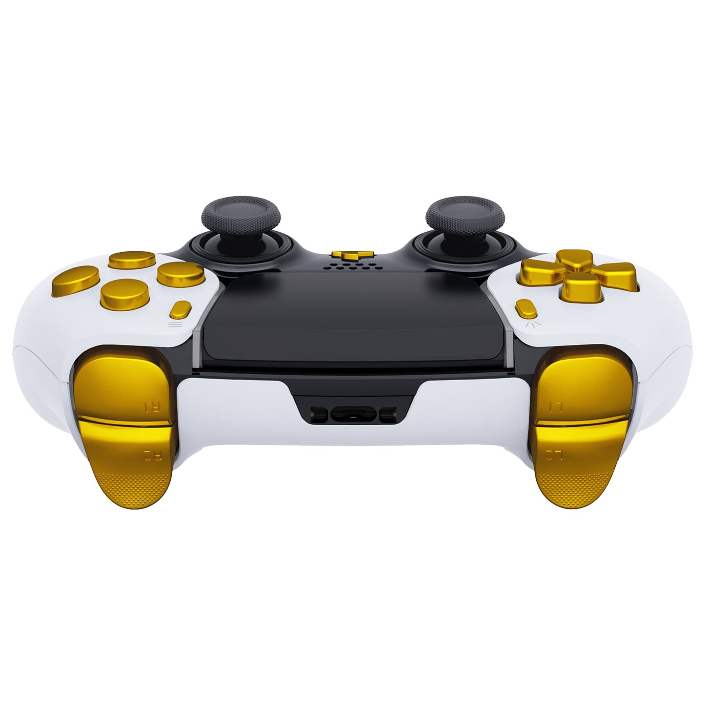 Replacement Full Set Buttons Compatible with PS5 Edge Controller - Chrome Gold eXtremeRate