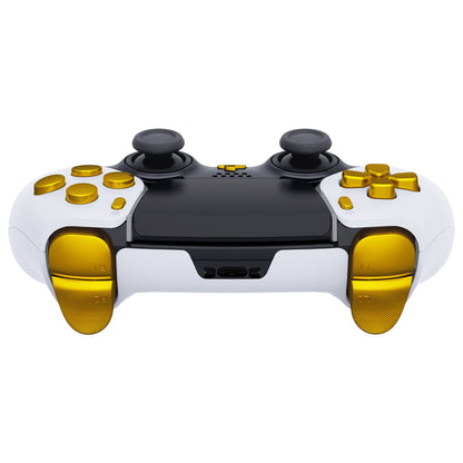 Replacement Full Set Buttons Compatible with PS5 Edge Controller - Chrome Gold eXtremeRate