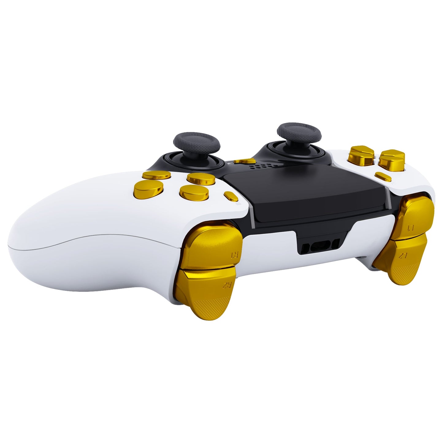 Replacement Full Set Buttons Compatible with PS5 Edge Controller - Chrome Gold eXtremeRate