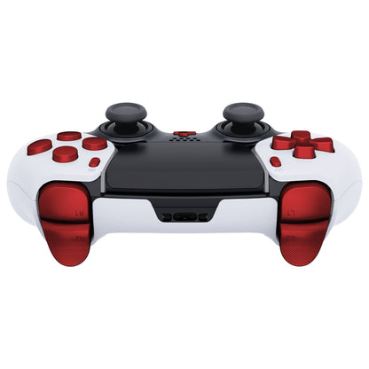 Replacement Full Set Buttons Compatible with PS5 Edge Controller - Scarlet Red eXtremeRate