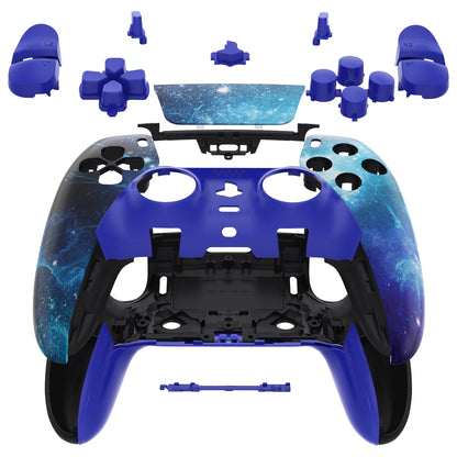 Replacement Full Set Shells with Buttons Compatible with PS5 Edge Controller - Blue Nebula eXtremeRate