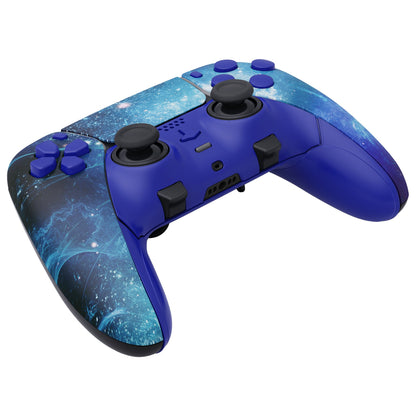 Replacement Full Set Shells with Buttons Compatible with PS5 Edge Controller - Blue Nebula eXtremeRate