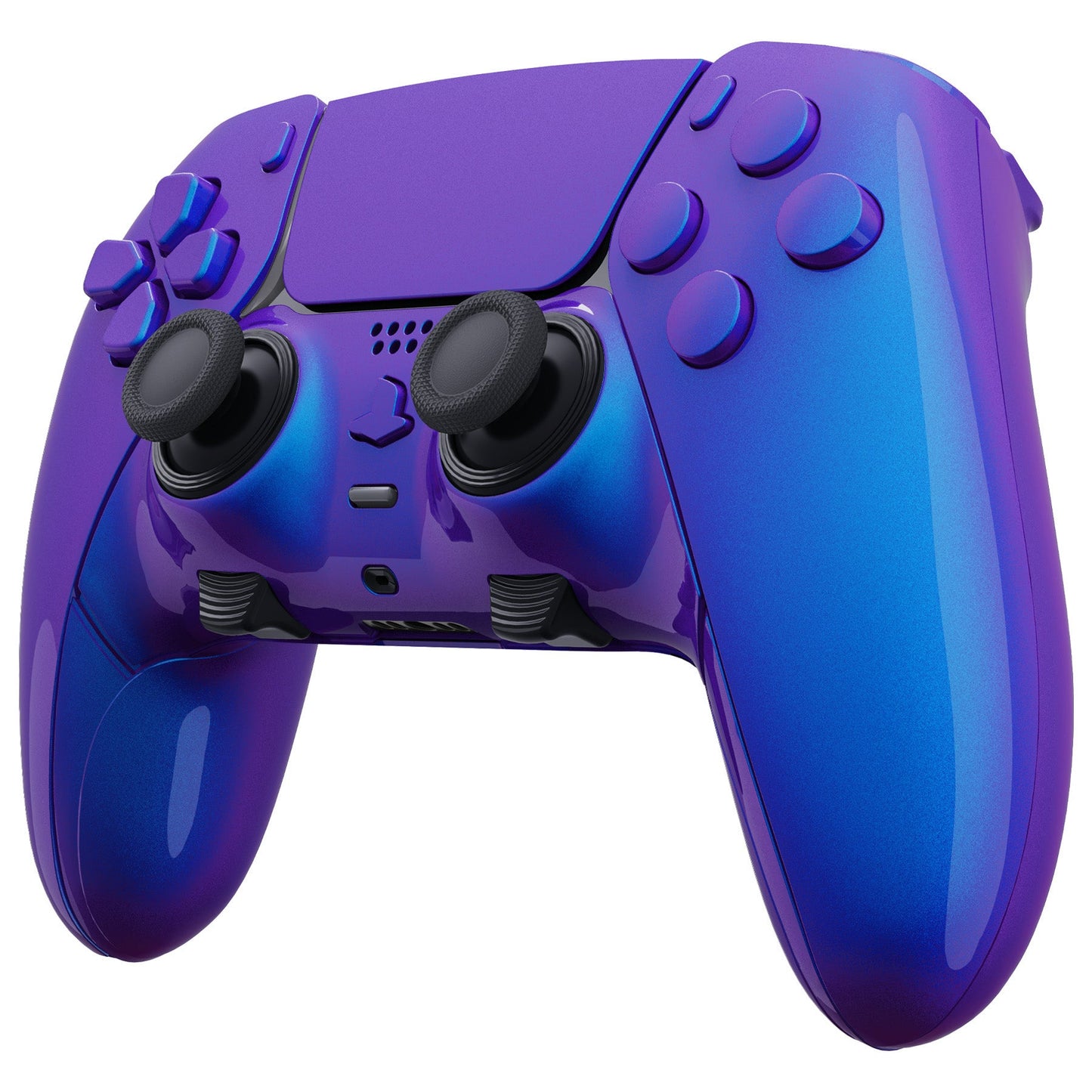 Replacement Full Set Shells with Buttons Compatible with PS5 Edge Controller - Chameleon Purple Blue eXtremeRate