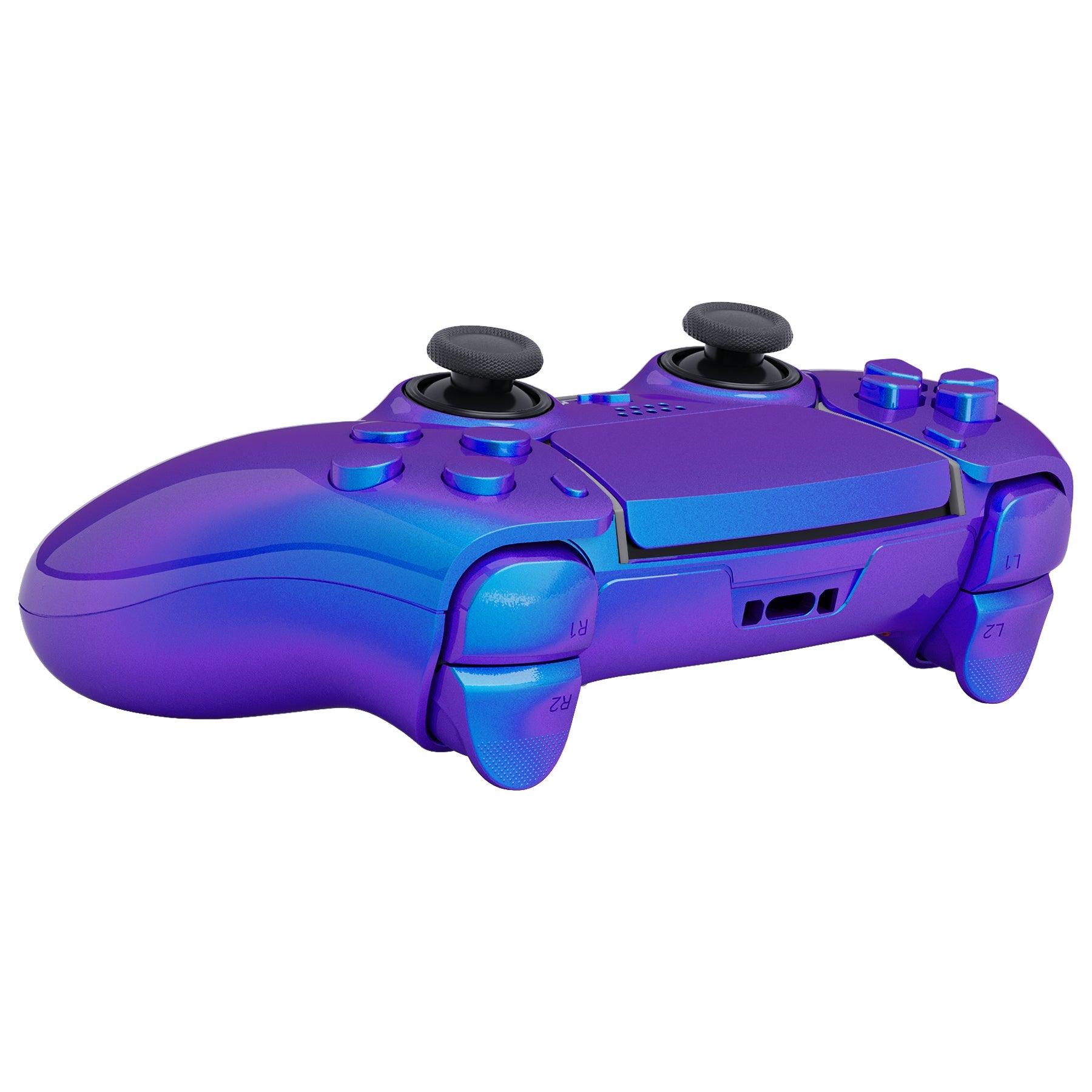 Replacement Full Set Shells with Buttons Compatible with PS5 Edge Controller - Chameleon Purple Blue eXtremeRate