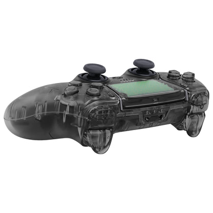 Replacement Full Set Shells with Buttons Compatible with PS5 Edge Controller - Clear Black eXtremeRate