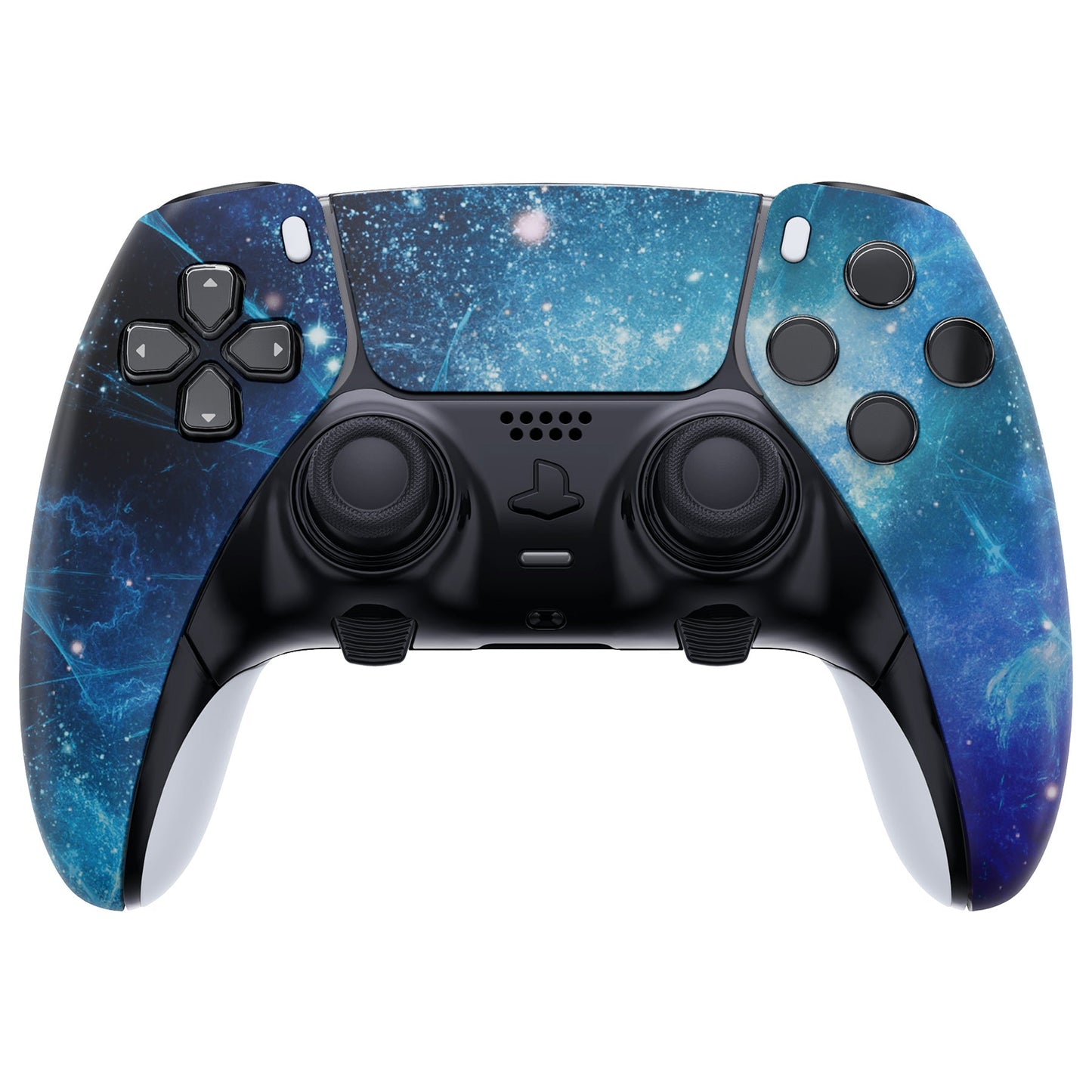 Replacement Left Right Front Housing Shell with Touchpad Compatible with PS5 Edge Controller - Blue Nebula eXtremeRate