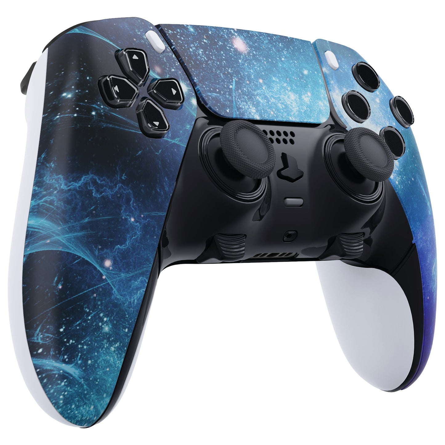 Replacement Left Right Front Housing Shell with Touchpad Compatible with PS5 Edge Controller - Blue Nebula eXtremeRate