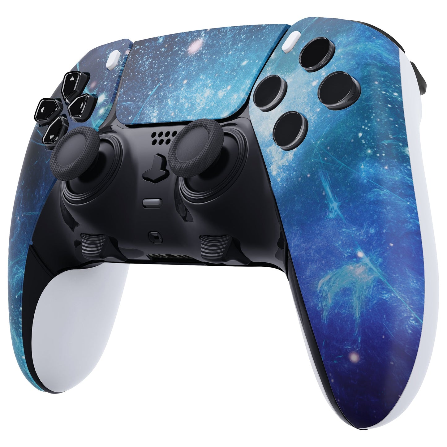 Replacement Left Right Front Housing Shell with Touchpad Compatible with PS5 Edge Controller - Blue Nebula eXtremeRate