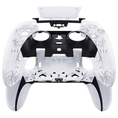 Replacement Left Right Front Housing Shell with Touchpad Compatible with PS5 Edge Controller - Clear eXtremeRate