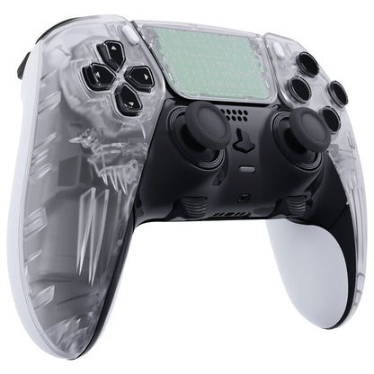 Replacement Left Right Front Housing Shell with Touchpad Compatible with PS5 Edge Controller - Clear eXtremeRate