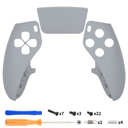 Replacement Left Right Front Housing Shell with Touchpad Compatible with PS5 Edge Controller - New Hope Gray eXtremeRate