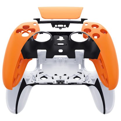 Replacement Left Right Front Housing Shell with Touchpad Compatible with PS5 Edge Controller - Orange eXtremeRate