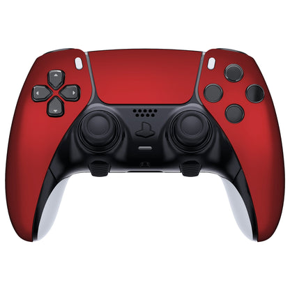 Replacement Left Right Front Housing Shell with Touchpad Compatible with PS5 Edge Controller - Scarlet Red eXtremeRate