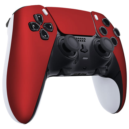 Replacement Left Right Front Housing Shell with Touchpad Compatible with PS5 Edge Controller - Scarlet Red eXtremeRate