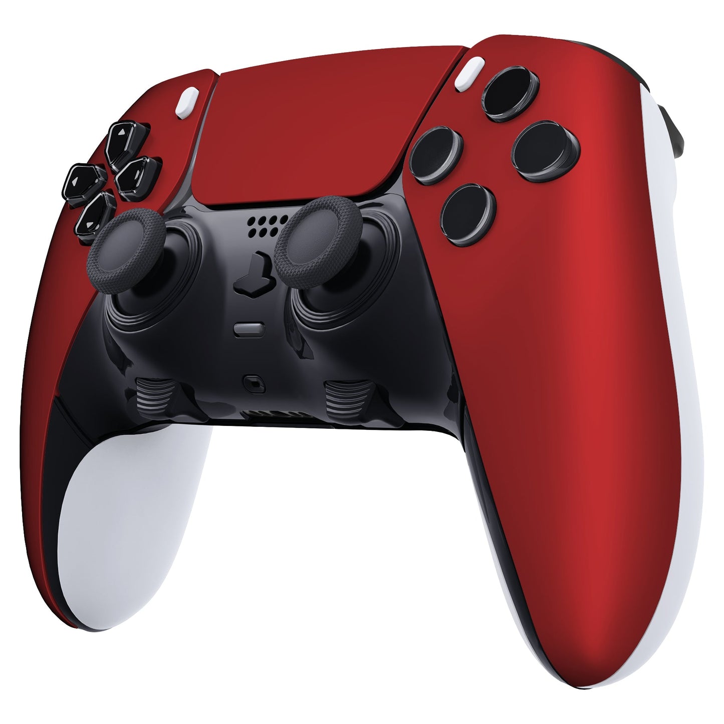 Replacement Left Right Front Housing Shell with Touchpad Compatible with PS5 Edge Controller - Scarlet Red eXtremeRate